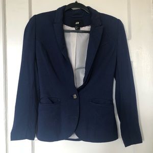Navy blue casual blazer